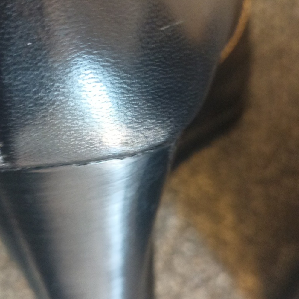 Michael Kors black leather women's booties boot wedge heel size 8.5 - Picture 8 of 11